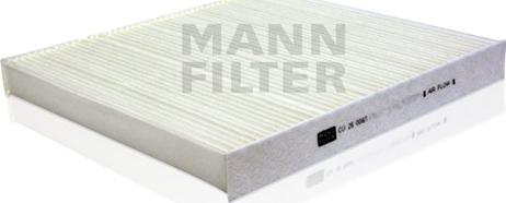 Mann-Filter CU 26 009/1 - Фильтр воздуха в салоне autospares.lv