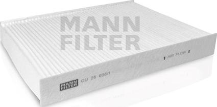 Mann-Filter CU 26 006/1 - Фильтр воздуха в салоне autospares.lv