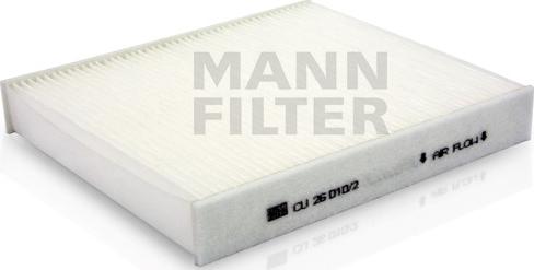 Mann-Filter CU 26 010/2 - Фильтр воздуха в салоне autospares.lv