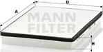 Mann-Filter CU 2672 - Фильтр воздуха в салоне autospares.lv