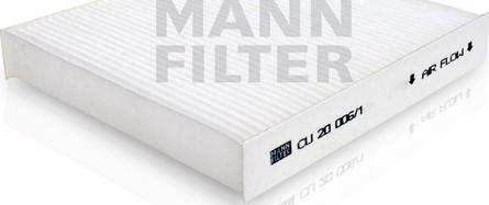 Mann-Filter CU 20 006/1 - Фильтр воздуха в салоне autospares.lv