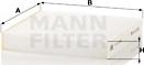 Mann-Filter CU 20 006 - Фильтр воздуха в салоне autospares.lv