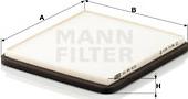 Mann-Filter CU 20 010 - Фильтр воздуха в салоне autospares.lv