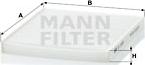 Mann-Filter CU 2026 - Фильтр воздуха в салоне autospares.lv