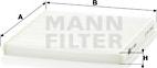 Mann-Filter CU 2027 - Фильтр воздуха в салоне autospares.lv