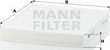 Mann-Filter CU 2141 - Фильтр воздуха в салоне autospares.lv