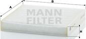 Mann-Filter CU 21 003 - Фильтр воздуха в салоне autospares.lv