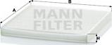 Mann-Filter CU 2131 - Фильтр воздуха в салоне autospares.lv