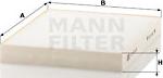 Mann-Filter CU 23 003 - Фильтр воздуха в салоне autospares.lv