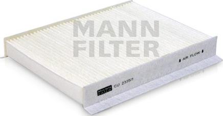 Mann-Filter CU 2335/1 - Фильтр воздуха в салоне autospares.lv