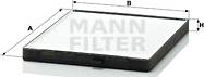 Mann-Filter CU 2330 - Фильтр воздуха в салоне autospares.lv