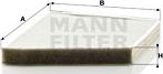 Mann-Filter CU 2337/1 - Фильтр воздуха в салоне autospares.lv