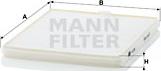 Mann-Filter CU 2326 - Фильтр воздуха в салоне autospares.lv