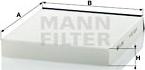 Mann-Filter CU 2240 - Фильтр воздуха в салоне autospares.lv