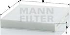 Mann-Filter CU 2232 - Фильтр воздуха в салоне autospares.lv