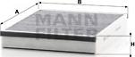 Mann-Filter CUK 25 007 - Фильтр воздуха в салоне autospares.lv