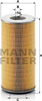 Mann-Filter H 12 110/2 x - Масляный фильтр autospares.lv