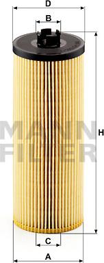 Mann-Filter HU 945/2 x - Масляный фильтр autospares.lv