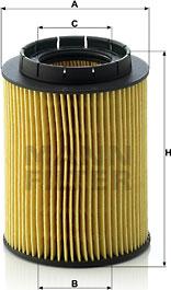 Mann-Filter HU 932/6 n - Масляный фильтр autospares.lv