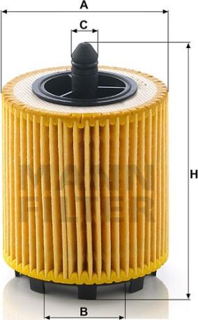 Mann-Filter HU 69/2 x - Масляный фильтр autospares.lv