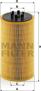 Mann-Filter HU 13 125 x - Масляный фильтр autospares.lv