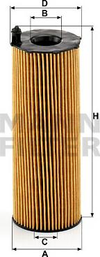 Mann-Filter HU 8001 x - Масляный фильтр autospares.lv