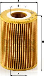 Mann-Filter HU 820/1 y - Масляный фильтр autospares.lv