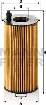 Mann-Filter HU 820/2 x - Масляный фильтр autospares.lv