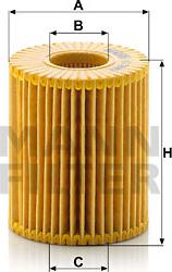 Mann-Filter HU 7009 z - Масляный фильтр autospares.lv