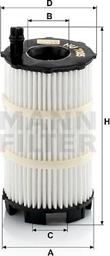 Mann-Filter HU 7005 x - Масляный фильтр autospares.lv
