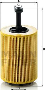 Mann-Filter HU 719/7 x - Масляный фильтр autospares.lv