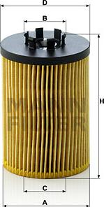 Mann-Filter HU 715/5 x - Масляный фильтр autospares.lv