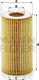 Mann-Filter HU 718/1 y - Масляный фильтр autospares.lv