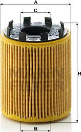 Mann-Filter HU 713/1 x - Масляный фильтр autospares.lv