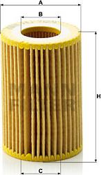 Mann-Filter HU 712/9 x - Масляный фильтр autospares.lv