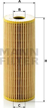 Mann-Filter HU 727/1 x - Масляный фильтр autospares.lv