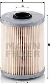 Mann-Filter P 733/1 x - Топливный фильтр autospares.lv