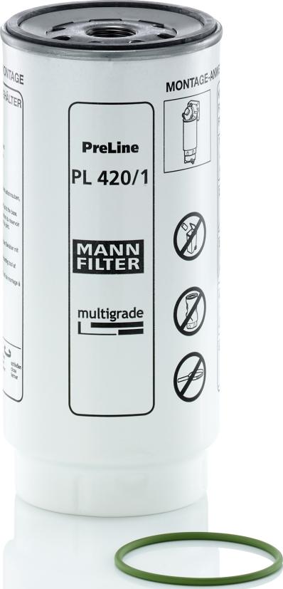 Mann-Filter PL 420/1 x - Топливный фильтр autospares.lv