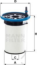 Mann-Filter PU 7005 - Топливный фильтр autospares.lv