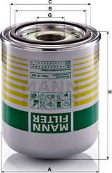 Mann-Filter TB 1394/8 x - Патрон осушителя воздуха, пневматическая система autospares.lv