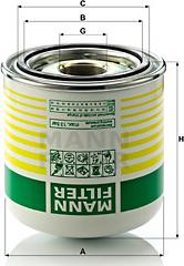 Mann-Filter TB 1364 x - Патрон осушителя воздуха, пневматическая система autospares.lv