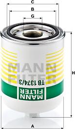 Mann-Filter TB 1374/3 x - Патрон осушителя воздуха, пневматическая система autospares.lv