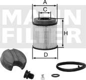 Mann-Filter U 620/2 x KIT - Карбамидный фильтр autospares.lv