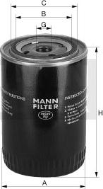 Mann-Filter W 954 - Масляный фильтр autospares.lv