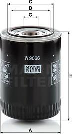 Mann-Filter W 9066 - Масляный фильтр autospares.lv