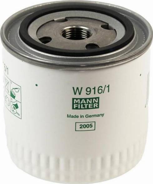 Mann-Filter W 916/1 (10) - Масляный фильтр autospares.lv