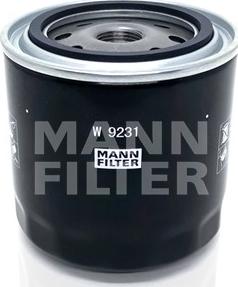 Mann-Filter W 923/1 - Масляный фильтр autospares.lv