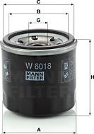 Mann-Filter W 6018 - Масляный фильтр autospares.lv
