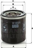 Mann-Filter W 6021 - Масляный фильтр autospares.lv