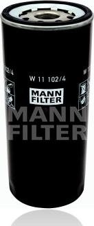 Mann-Filter W 11 102/4 - Масляный фильтр autospares.lv